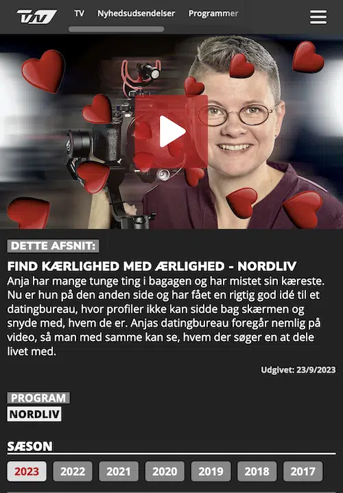 Portræt af Anja i Tv2Nord/nordliv